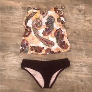 Tankini top and bottoms from Victoria’s Secret